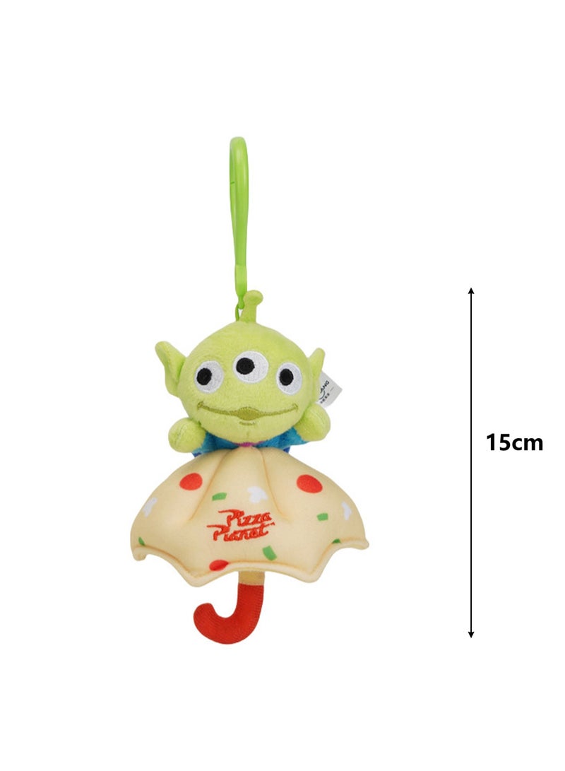 15cm Cute Plush Keychain Toy, Umbrella Series Three Eyes Plush Texture Pendant, Bag Pendant Decoration, Suitable For Children Over 0 Years Old Toy Gift - Image 2